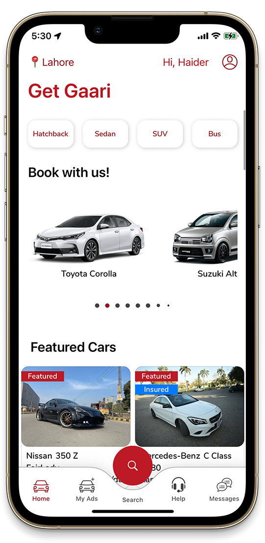 Get Gaari Rent A Car Anytime Anywhere in Pakistan